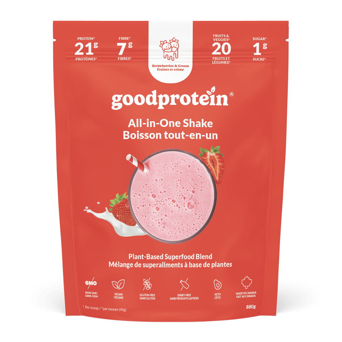 Strawberries & Cream - All-in-One Shake