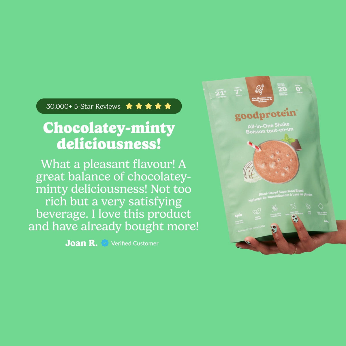 Mint Chocolate Chip - All-in-One Shake