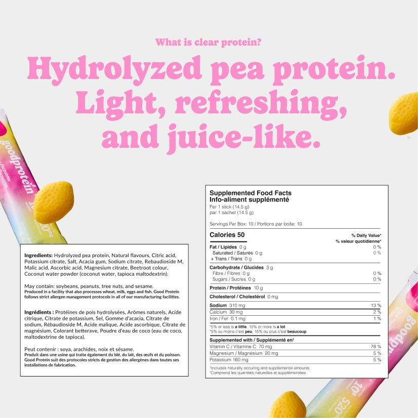 Pink Lemonade - Clear Protein + Electrolytes